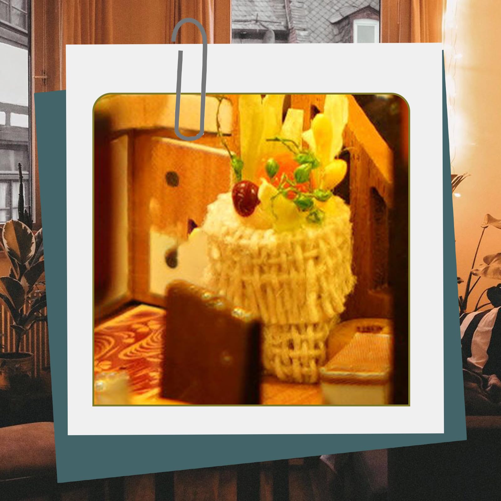 Cuteefun Miniatura Casa delle Bambole Izakaya Giapponese, Artigianato in Legno Puzzle 3D per Adulti e Adolescenti, Regalo di Natale e Compleanno (Cortile dei Ciliegi)