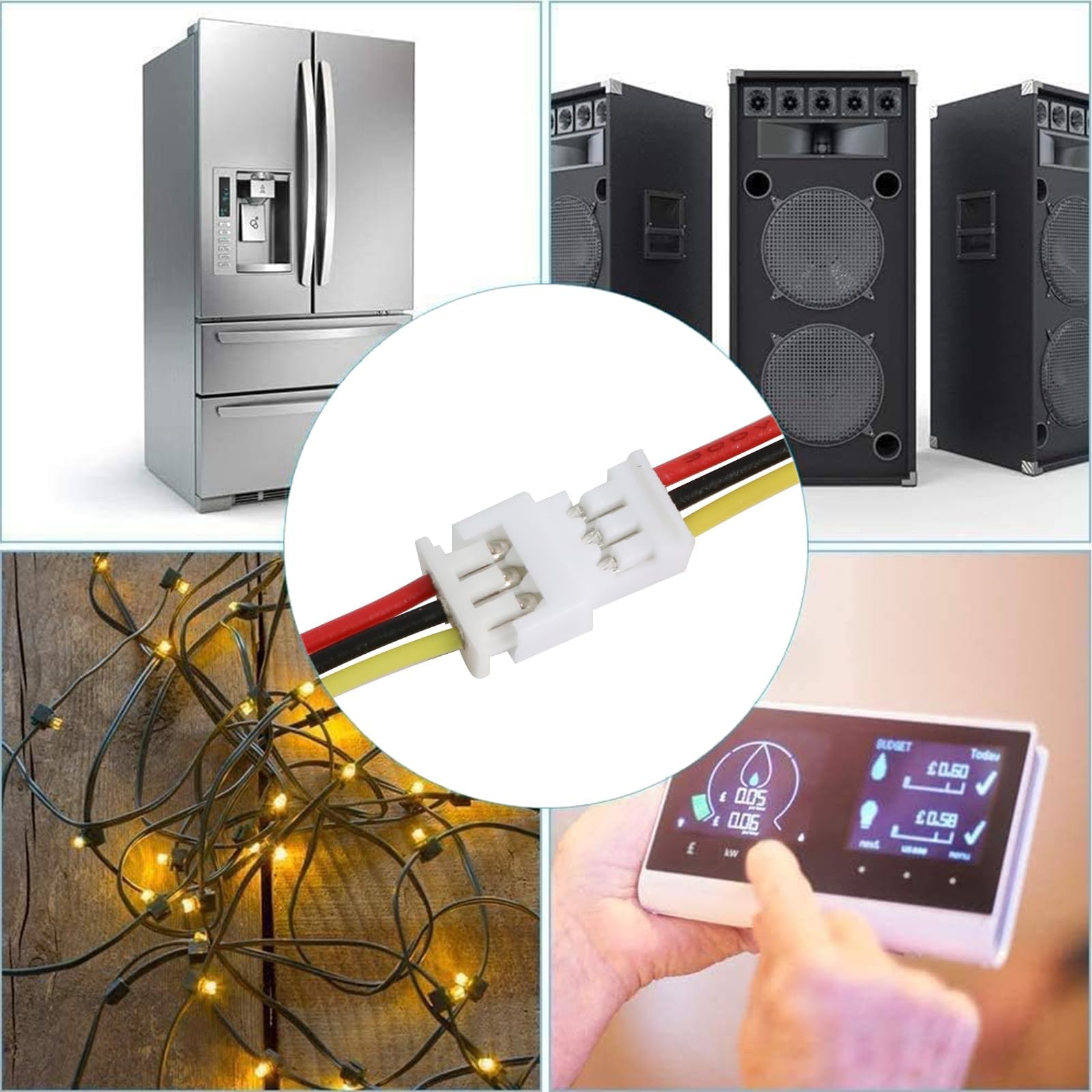 PENGLIN Set Di 40 Connettori JST 1,25 Mm A 3 Pin, Maschio E Femmina (20+20). Cavo Di Rame Stagnato Da 100 Mm, 28 AWG. Per LED, PCB, Modellismo, Robotica.