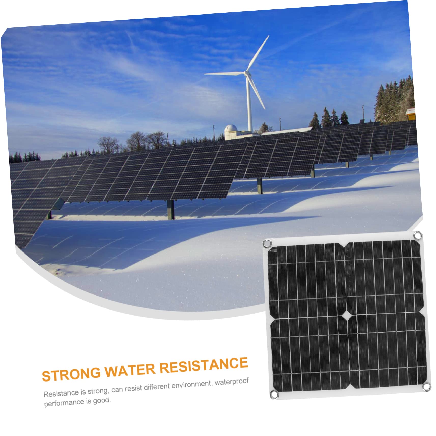 Kisangel Kits De Paneles Solares Para Exteriores Paneles Solares Fotovoltaicos Carga Solar Para Camping y Energía Móvil