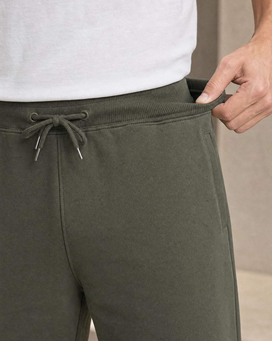 Nobero Zip Pocket Regular Fit Shorts for Men(1M-BWSH-R0036-OG3_Olive Green_M) 1