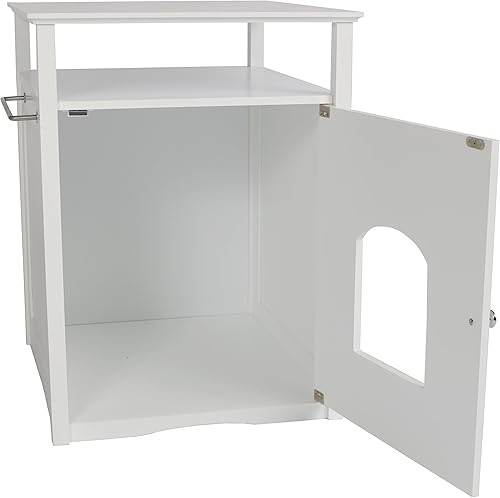 Miniatura 6 de Merry Pet Cubierta de la caja de arena del cuarto de baño del gatocasa del animal doméstico del soporte de la noche de la casa,