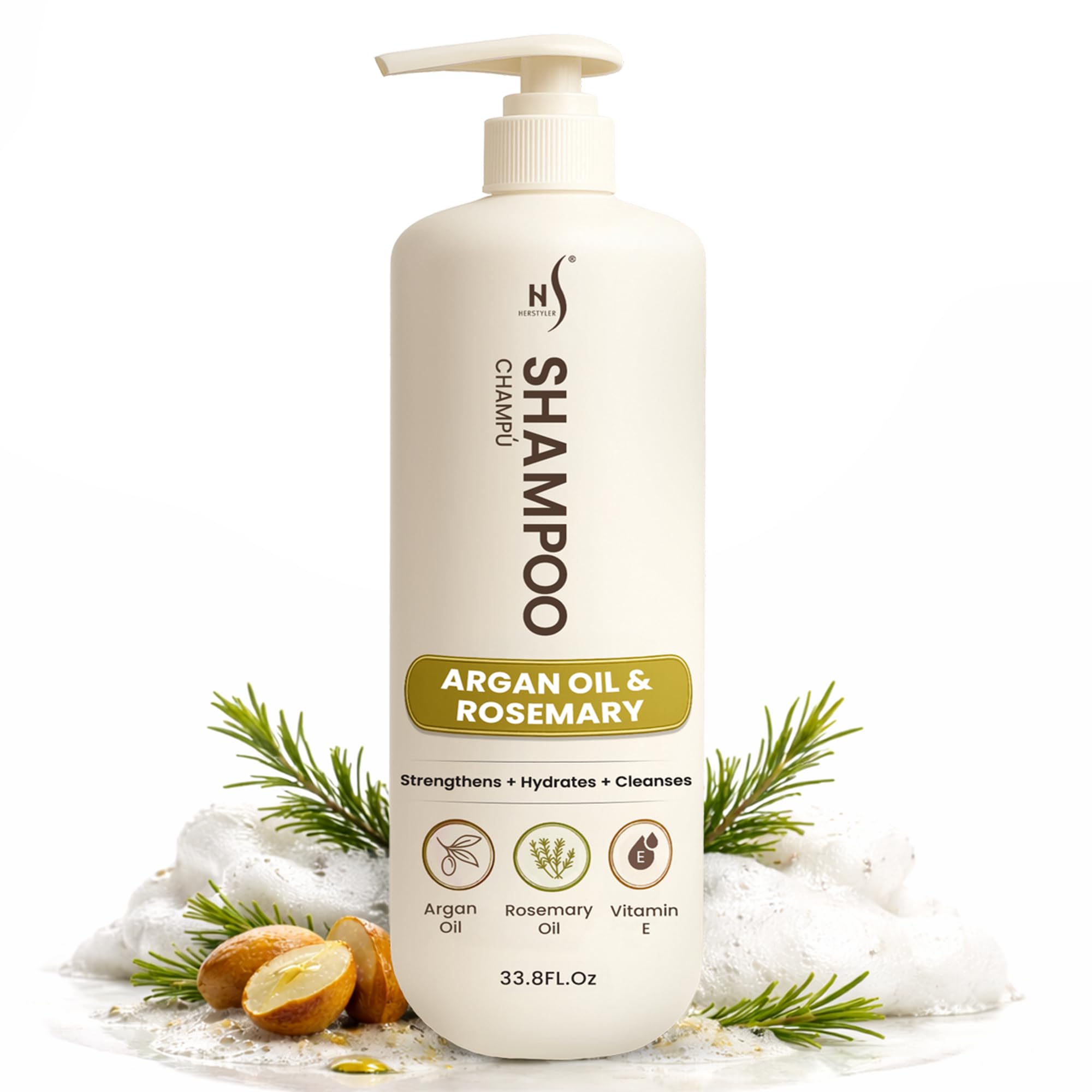 Amazon.com : Herstyler Argan Oil Rosemary Mint Shampoo - Hydrating