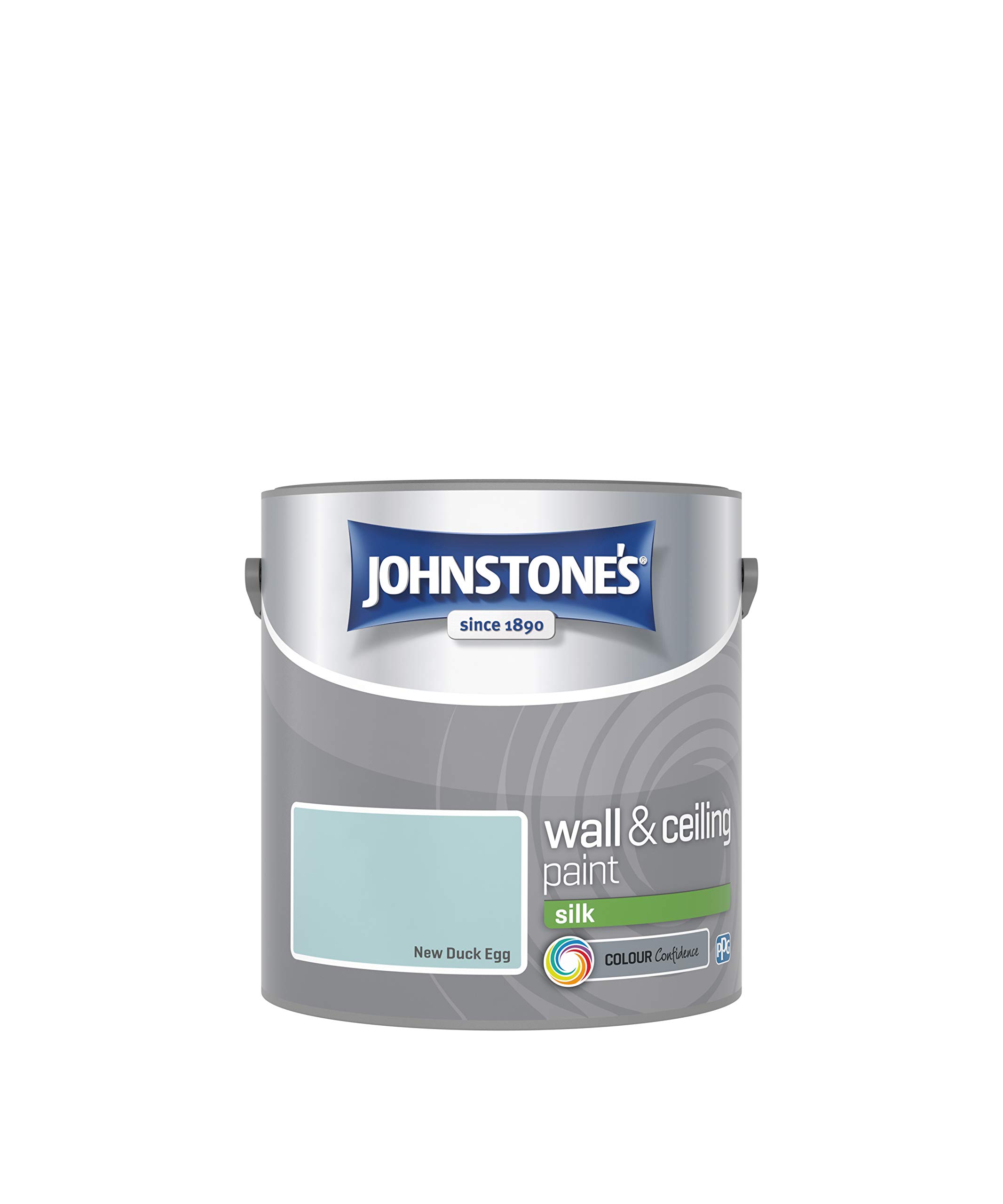 Johnstone's 305984 Vinyl Silk Emulsion - Duck Egg,2.5