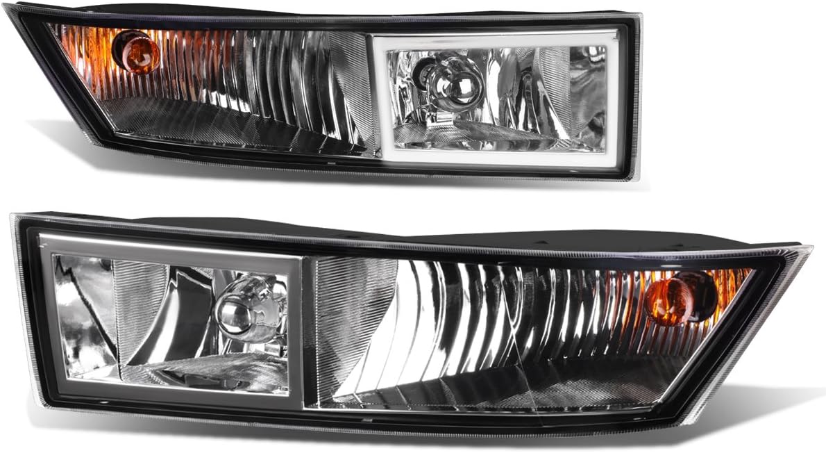 Auto Dynasty Fog lights Compatible with 2007-2014 Cadillac Escalade ESV EXT, Pair of Bumper Driving Fog Lights, Chrome Housing Clear Lens