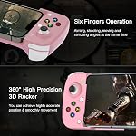 arVin Mobile Game Controller for Samsung Galaxy S22/S21/S20 Ultra, TCL, Tablet, Android Wireless Gamepad for iPhone 14/13/12/11, iOS, iPad, MacBook, PC Gaming Joystick with Back Button, Direct Play