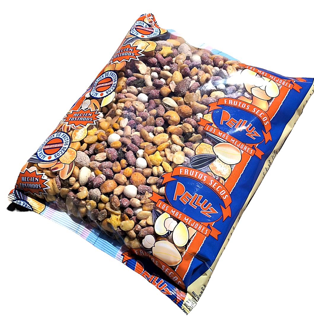 Mezcla Frutos Secos Tostados Sal 1 Kg Pelluz