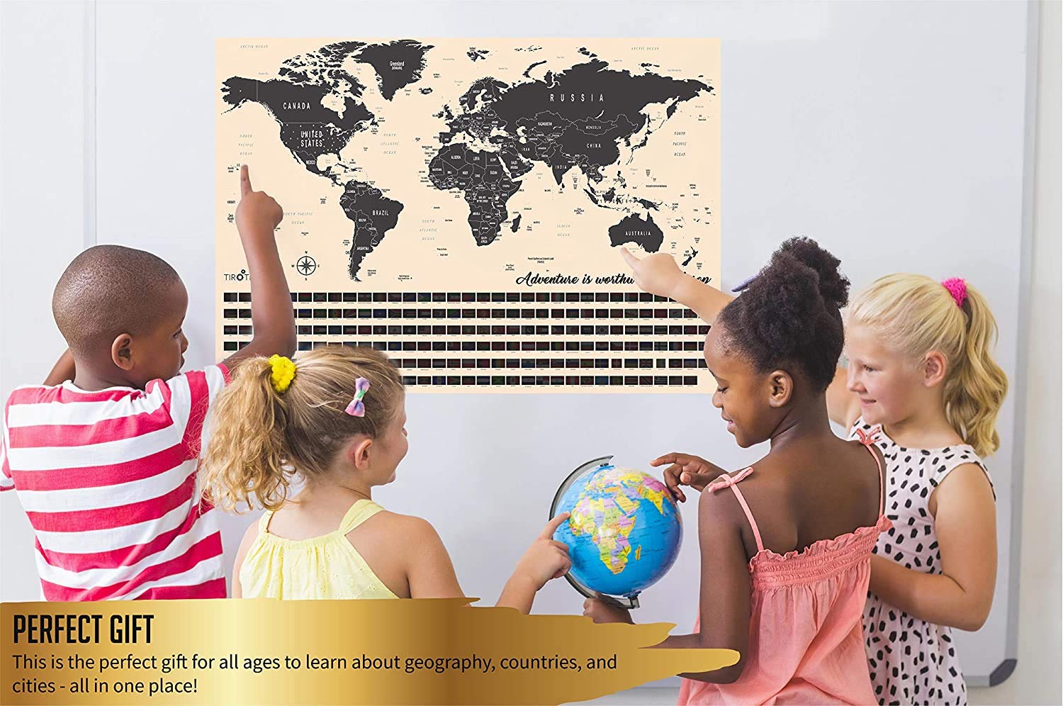 Buy TIROTECHS Scratch Off MapScratch Map XL 33x23Scratch Off Map of