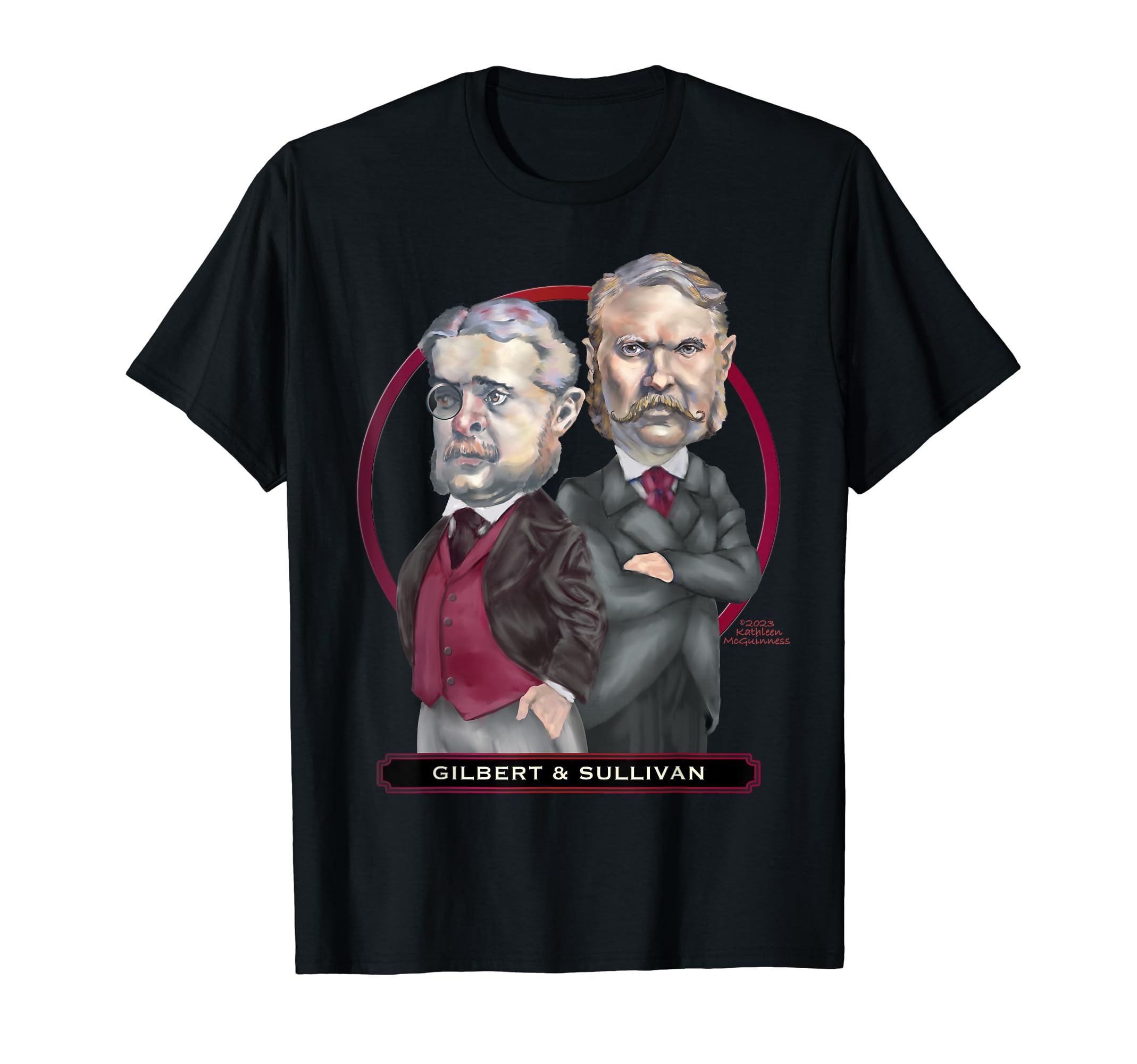 Gilbert & Sullivan, W. S. Gilbert & Arthur Sullivan T-Shirt