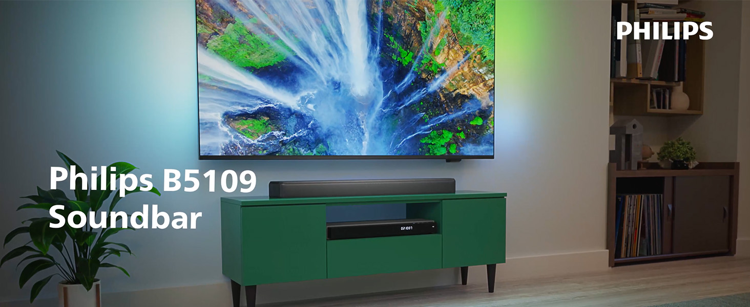 Amazon.com: Philips B5109 2.0 Channel Bluetooth Soundbar - HDMI