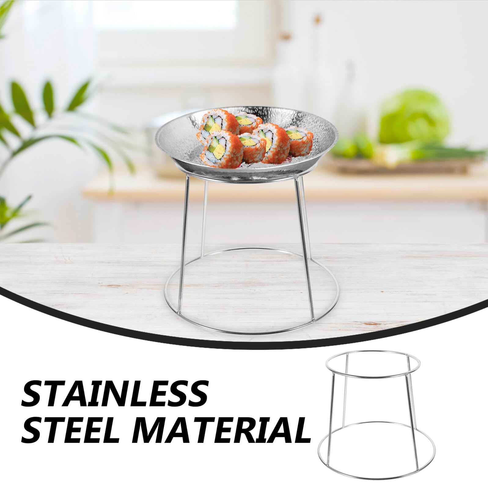 Portavassoi in Metallo Inox Per Crostacei, Supporto Per Tartare, Granchi, Ostriche e Molluschi, Accessorio Per Ristoranti e Pizzerie