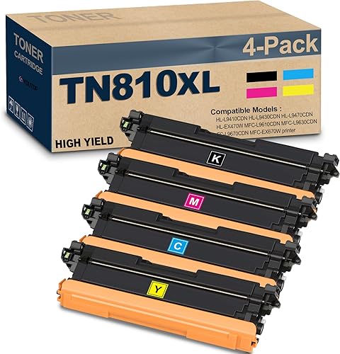 Miniatura 1 de TN810XL TN-810XL Cartucho de tóner de alto rendimiento para Brother TN-810 TN810 TN810 Uso de tóner para Brother MFC-L9610CDN HL-EX470W HL-L9410CDN