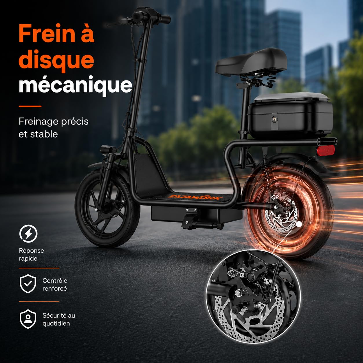 Cheevalry Electric Scooter for Adults Trottinette Electrique Adulte 250W Brushless Motor Trottinette électrique Tout Terrain 25km/h Pliable