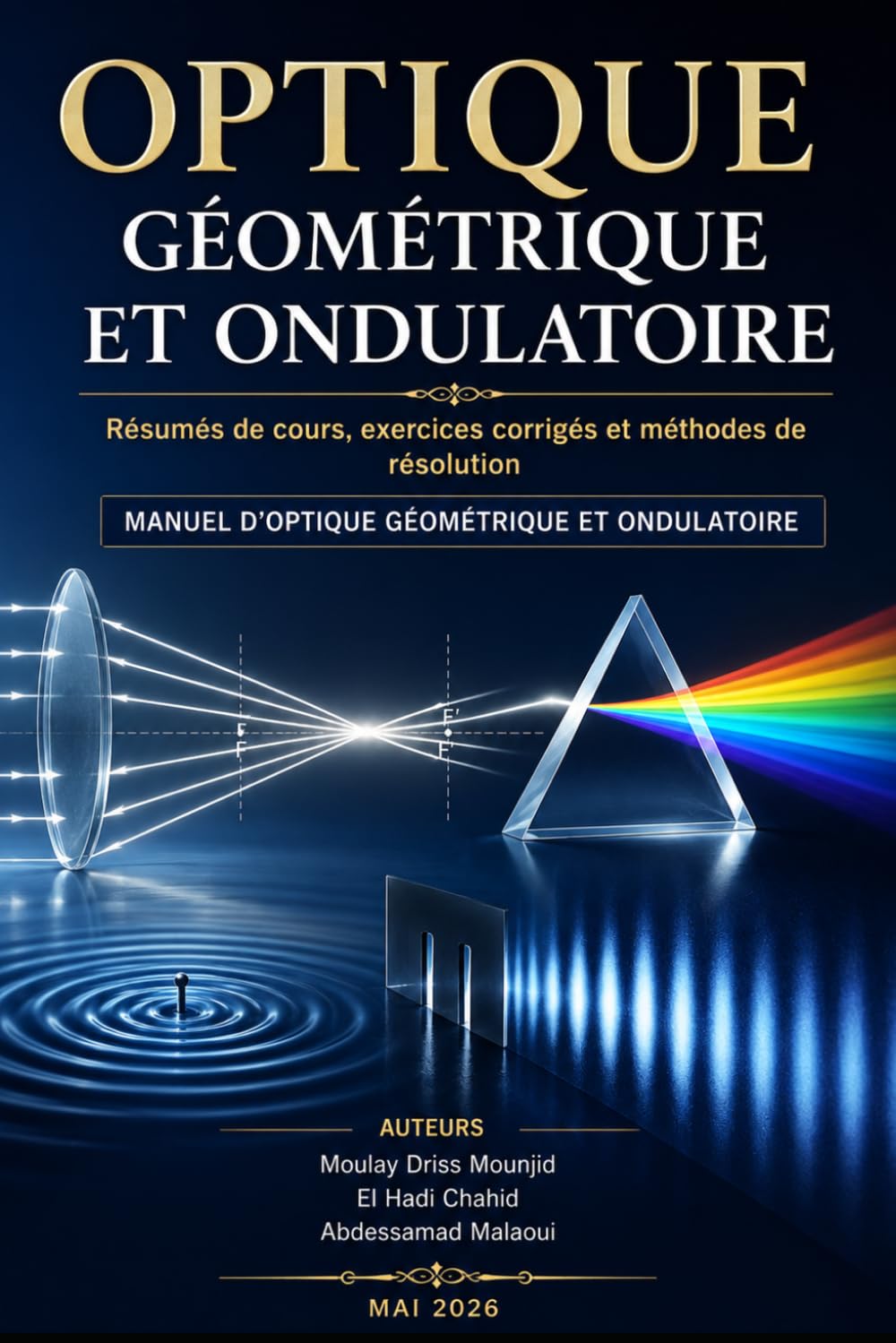 Optique Géométrique et Ondulatoire : Résumés de cours, exercices corrigés et méthodes de résolution: Manuel universitaire
