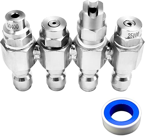Miniatura 1 de JRod Boquillas de lavado a presión compatibles con lavadora a presión de 4 gpm, boquillas de lavado suave J-ROD de acero inoxidable, soporte de