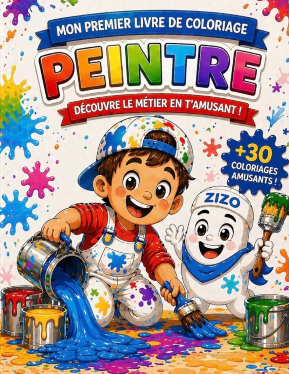 Coloriage peintre livre d'activité pour enfant de 3 à 5 ans: livre de coloriage pour enfant de 3 à 5 ans - idéal pour les petits artistes créatifs !