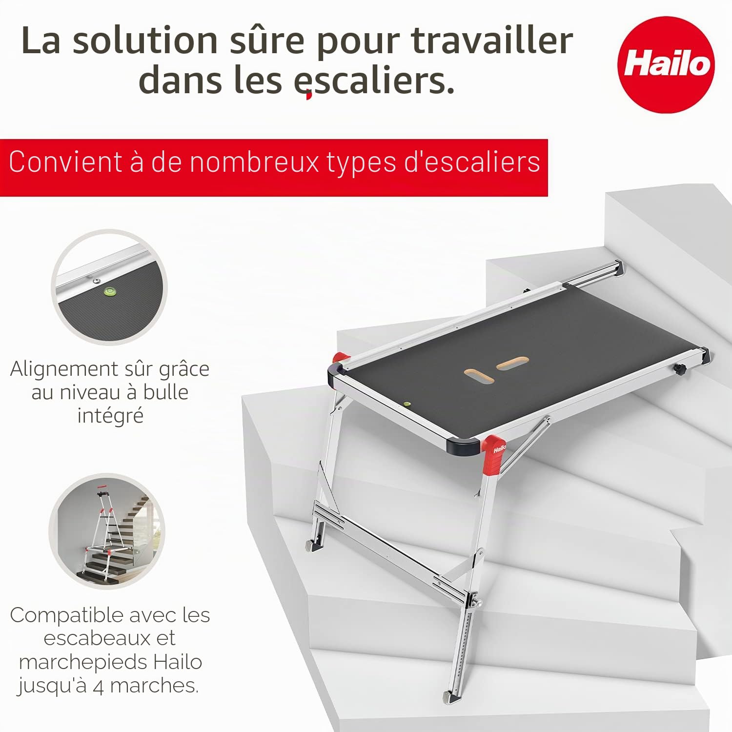 Plateforme de Travail pour escalier Hailo TP1
