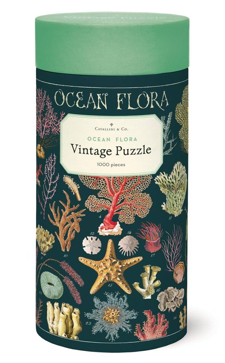 Cavallini 1000 Piece Puzzle, Ocean Flora (PZL/OCNFLR)