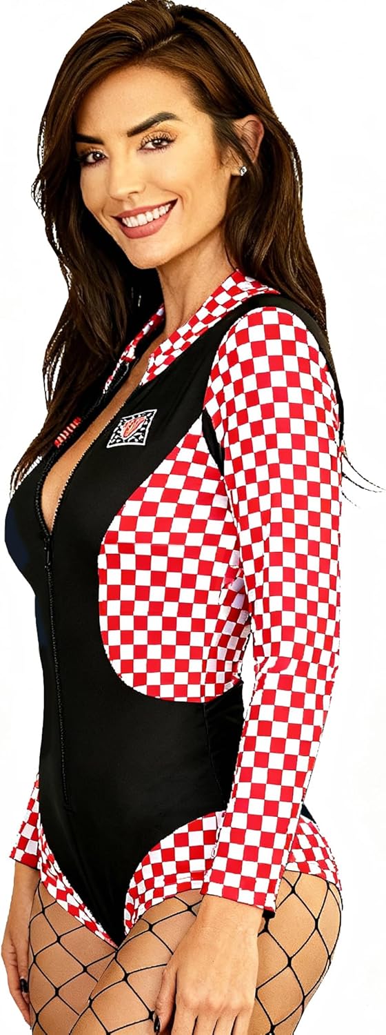 Beauty's Love Halloween Speed Car Driver Jumper Costume for Women Talladega Nights Costume - Image 2