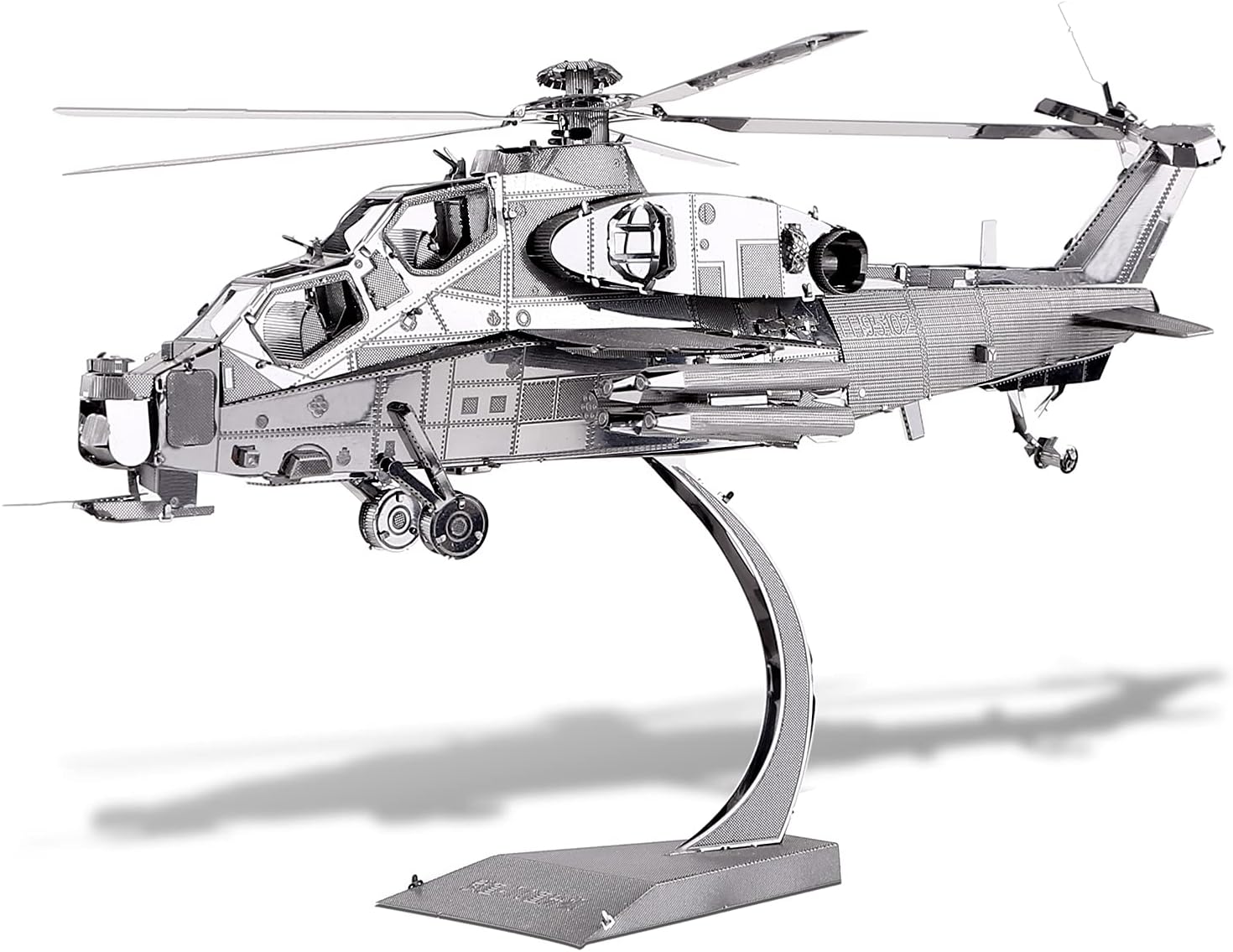 Piececool 3D Metal Puzzle for Adults, Tornado Fighter Jet Military Airplane Models Kits to Build for Teens Men Hobbies DIY 3D Puzzles, Great Birthday Gifts, 83 Pcs