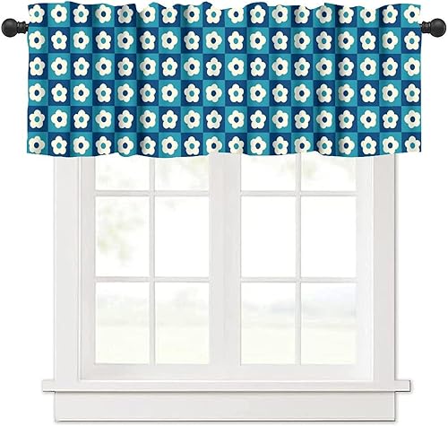 Miniatura 6 de Cenefa de cortina de cocina con diseño de arcoíris retro de los años 60 y 70, diseño de dibujos animados, estilo bohemio, floral, estilo bohemio,