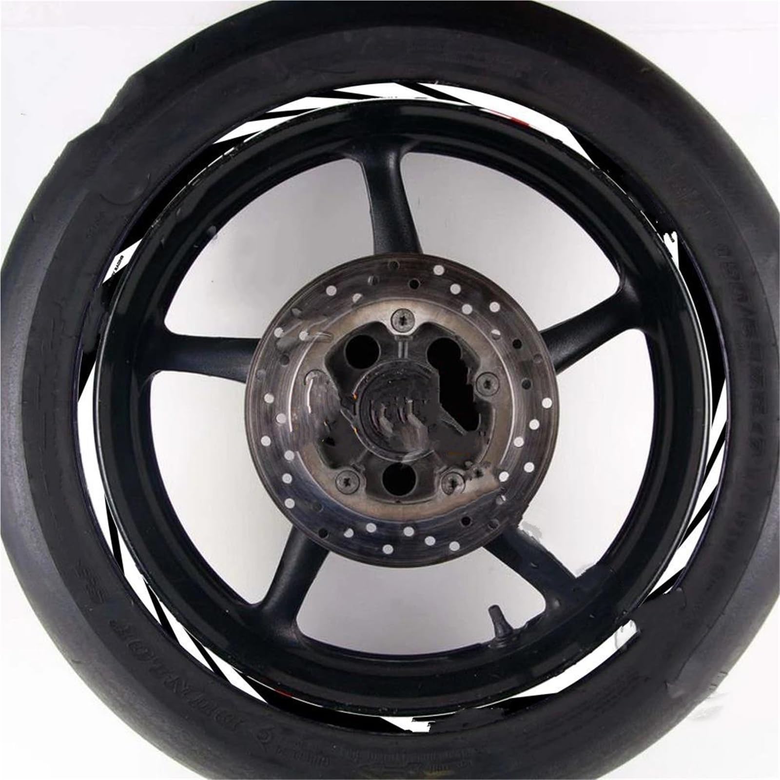 Rim Upgrade for CFMOTO for 250SR 150NK 300NK 300SR Reflective Motorcycle Wheel Rim Sticker Decal Hub Stripe Tape(Style 5)