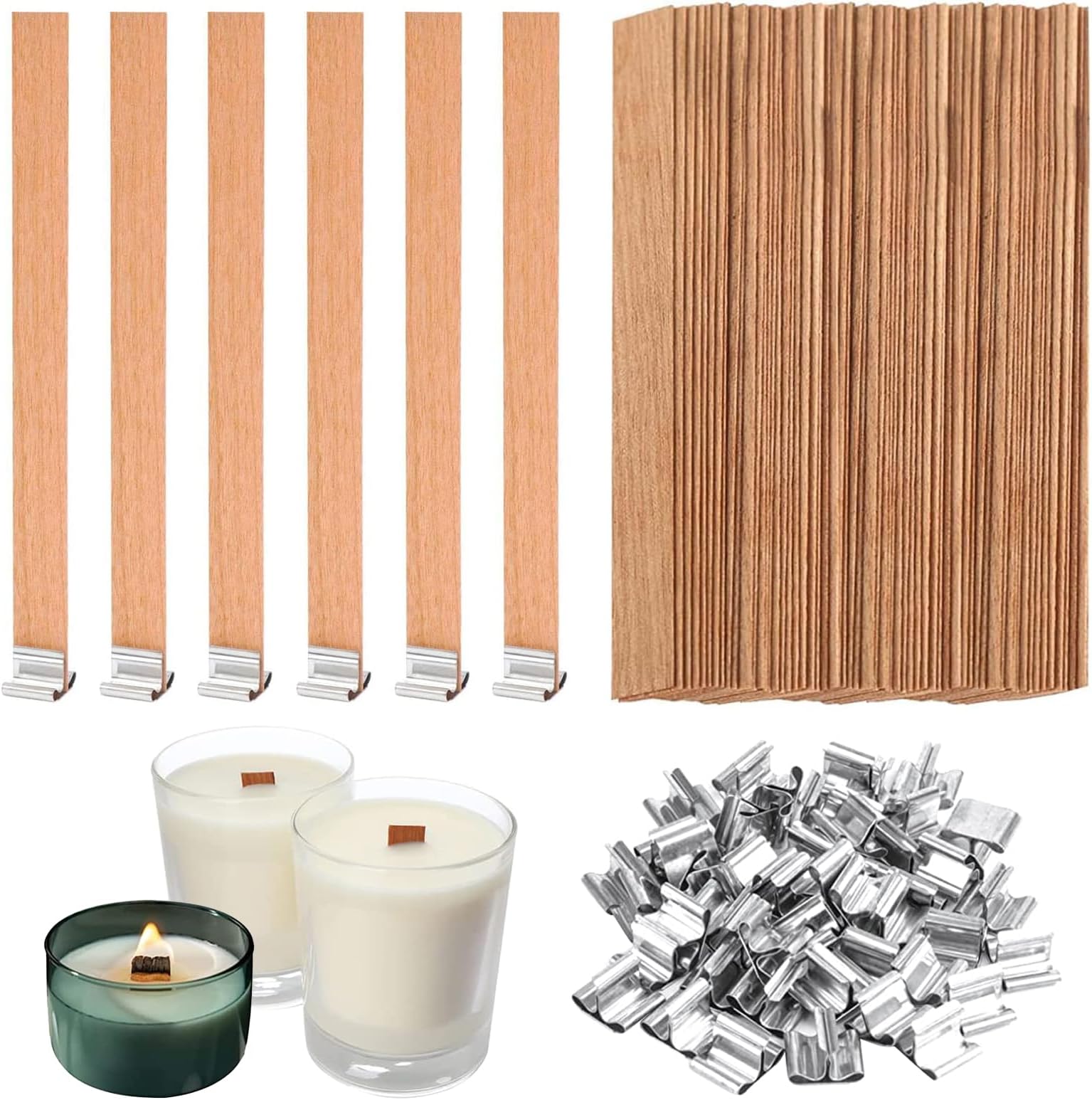 100pcs Mèche De Bougie Coton 20cm - Mèche Pour Fabrication Bougie Avec