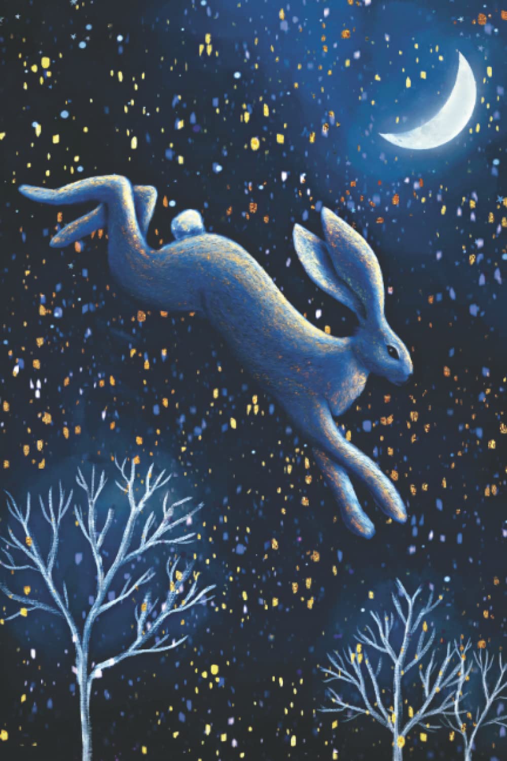 Moon and Hare Dreamy Notebook Journal - Lined A5 Diary - Tarot book - 120 pages - Exclusive
