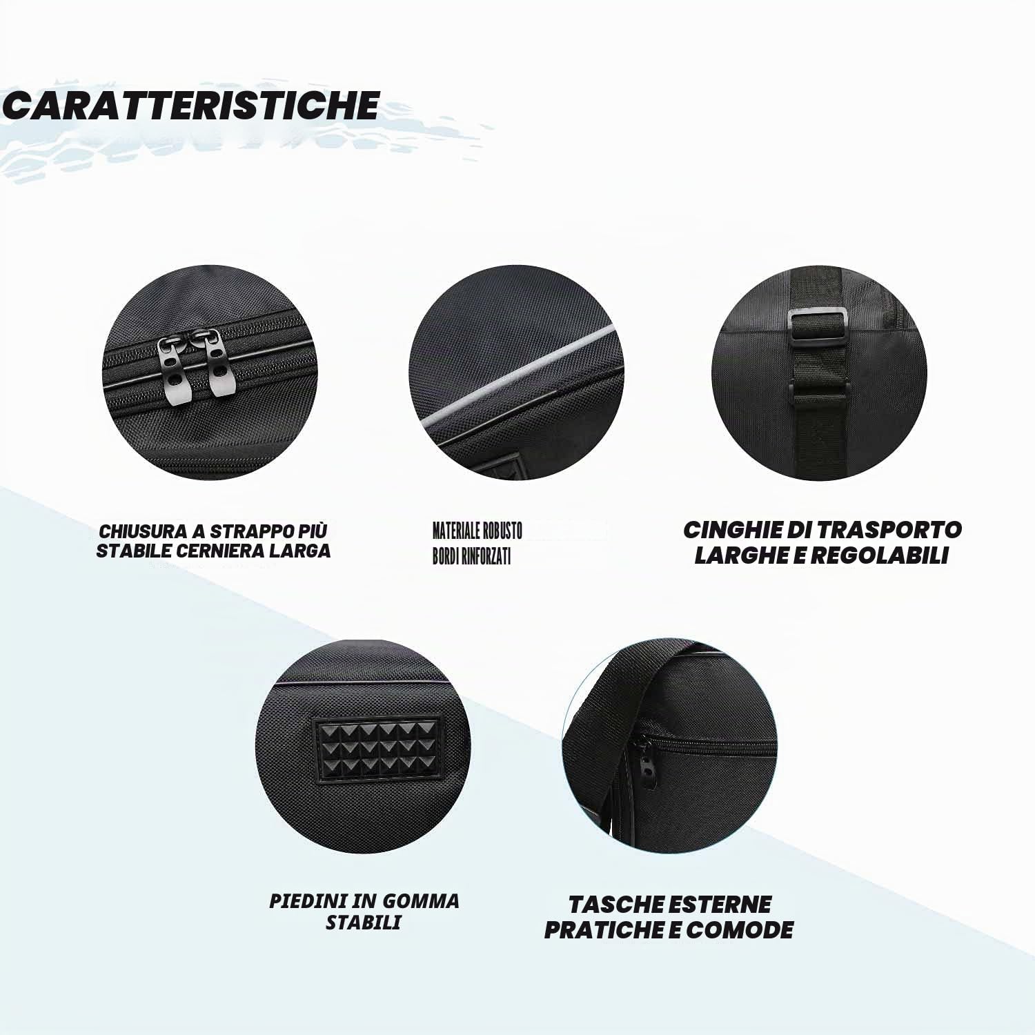 Getmore Parts - Borse interne per valigie laterali di Honda Africa Twin in plastica | CRF 1000 L | CRF 1000 L | CRF 1100 L