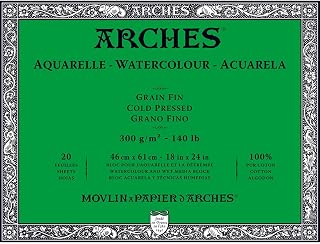 Arches Watercolor Paper Block, Cold Press, 18" x 24", 140 pound