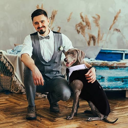 Miniatura 8 de Esmoquin para perros grandes, esmoquin para perros, traje y corbata de perro, disfraces de Halloween para perros de raza grande, pajarita de perro,