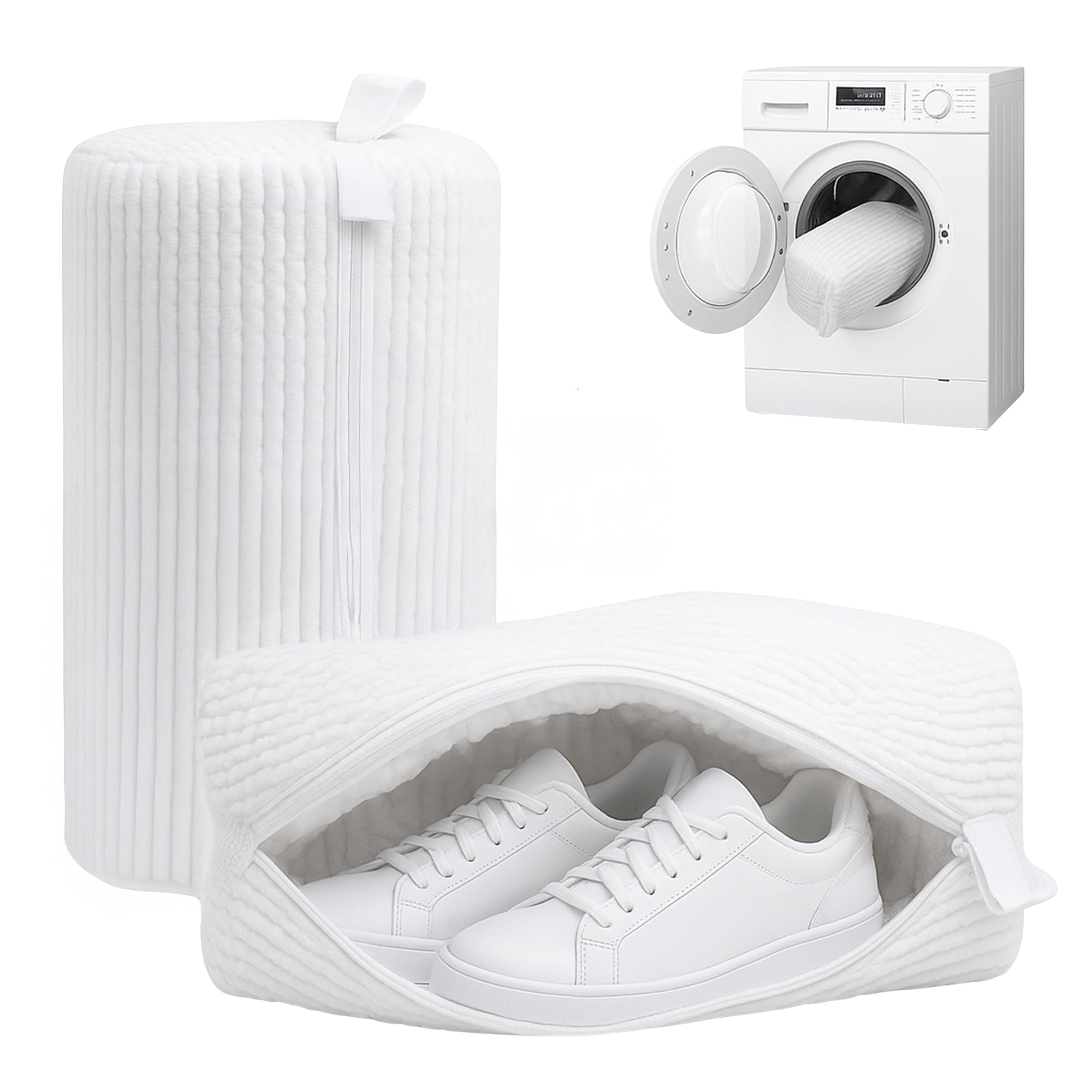 Shoe Washing Machine Bag, Shoe Washing Bags and Shoe Cleaning Bag for Sneakers, Durable Mesh Laundry Baga for All Shoes Types