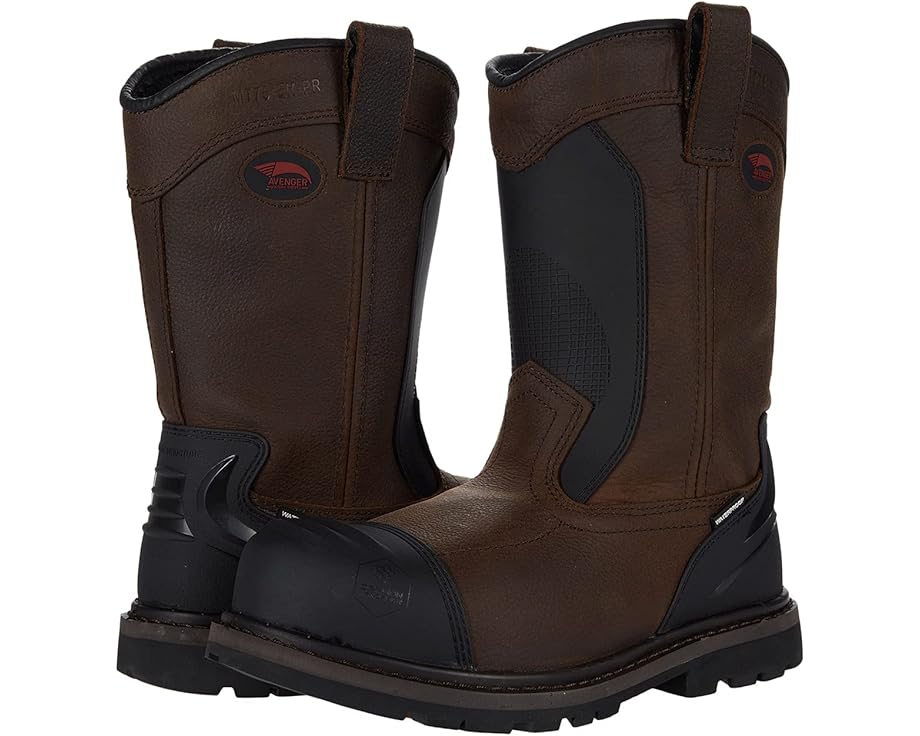 Avenger Work Boots Hammer Pull On CT Metguard