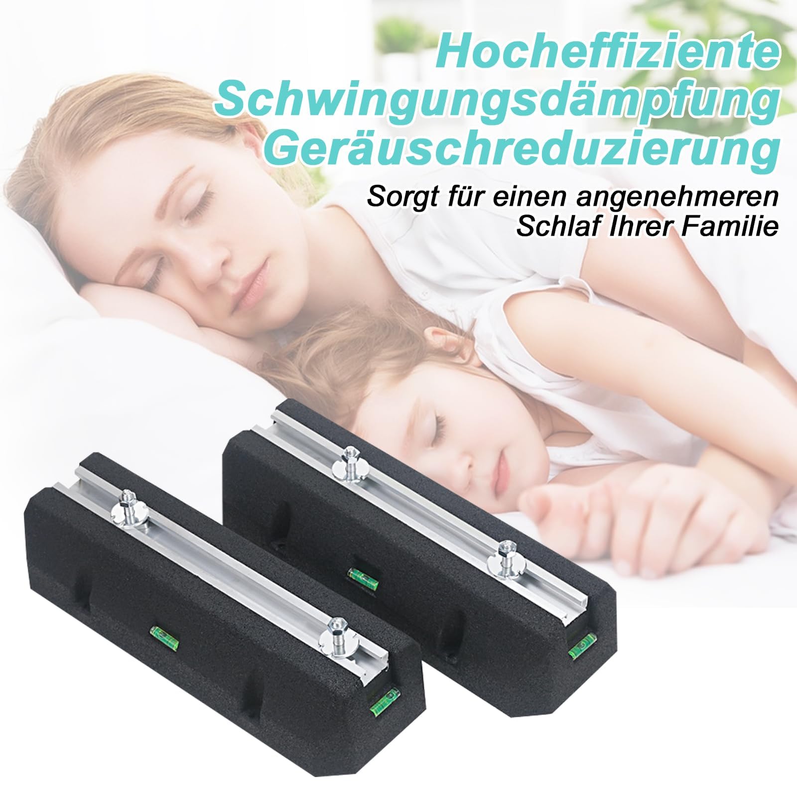Dämpfungssockel Set, 2 Stück 450mm Bodenkonsole Antivibrationsfüße Schwingungsdämpfer Anti Vibration Pads für Klimaanlagen Klimagerät