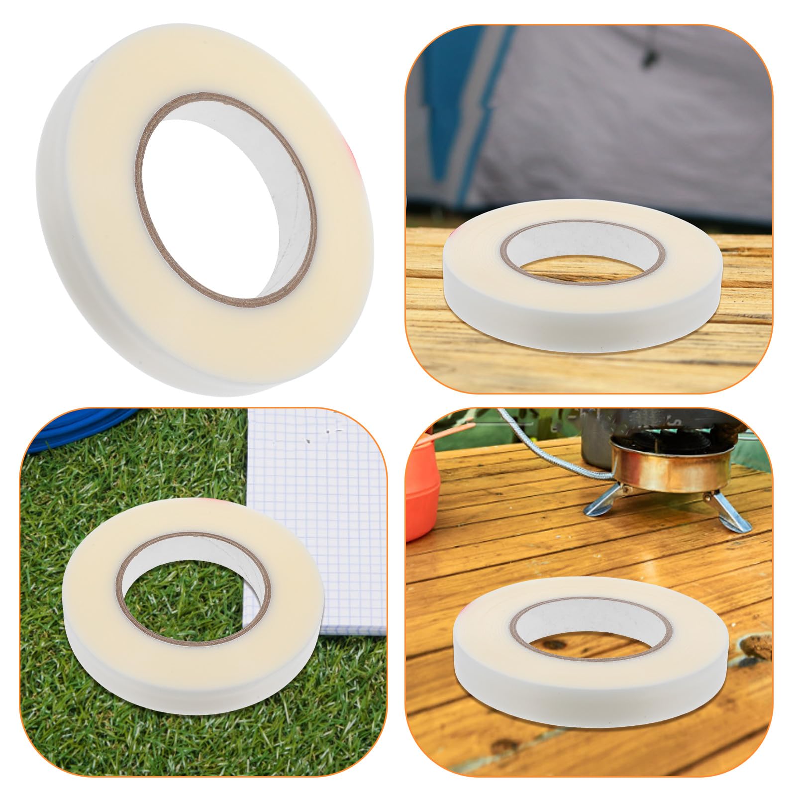 KESYOO Ruban Adhésif Thermofusible en PU Blanc Étanche Rouleau de 100m pour Coutures de Tente et Vêtements pour Camping et Gazon Artificiel