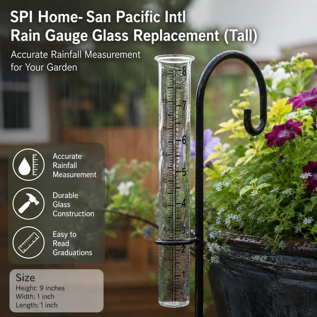 SPI Ersatz-Regenmesser-Glas (groß)