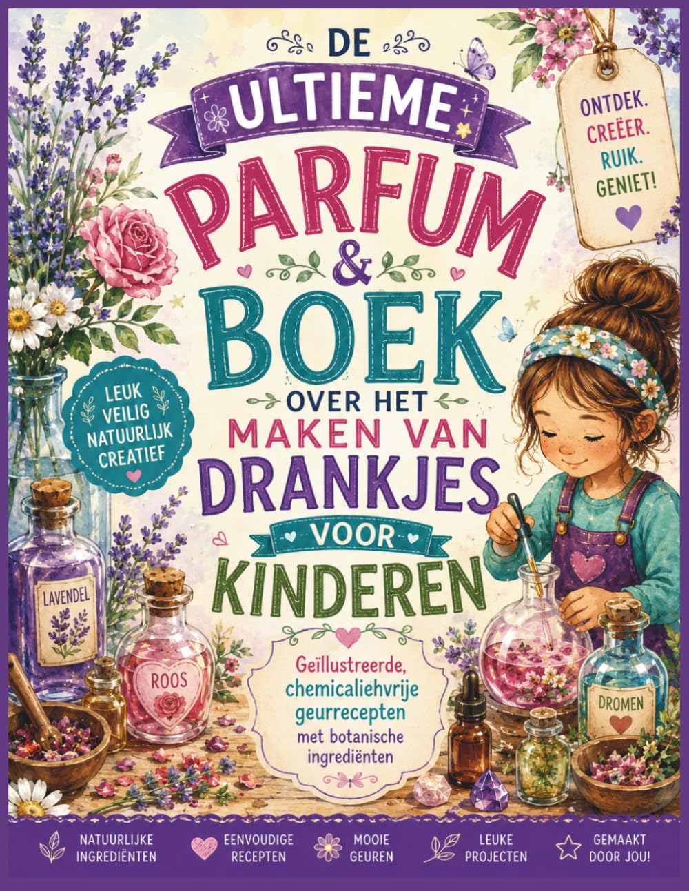 DE ULTIEME PARFUM & BOEK OVER HET MAKEN VAN DRANKJES VOOR KINDEREN: Geïllustreerde, chemicaliënvrije geurrecepten met botanische ingrediënten