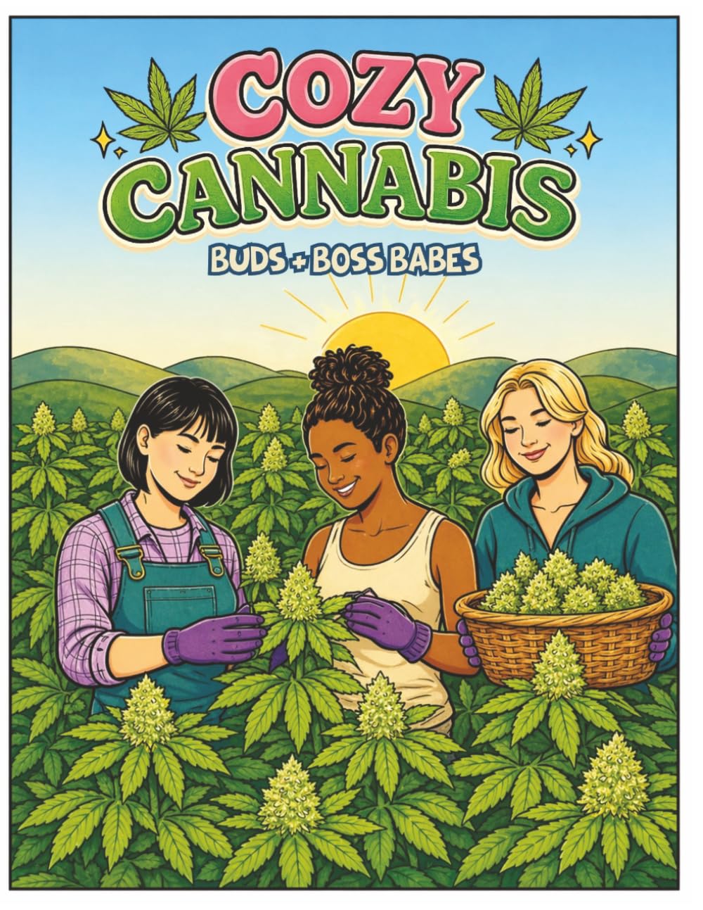 Cozy Cannabis: Buds & Boss Babes: Adult Coloring & Activity Book (Cozy Cannabis: Activity & Coloring Books)