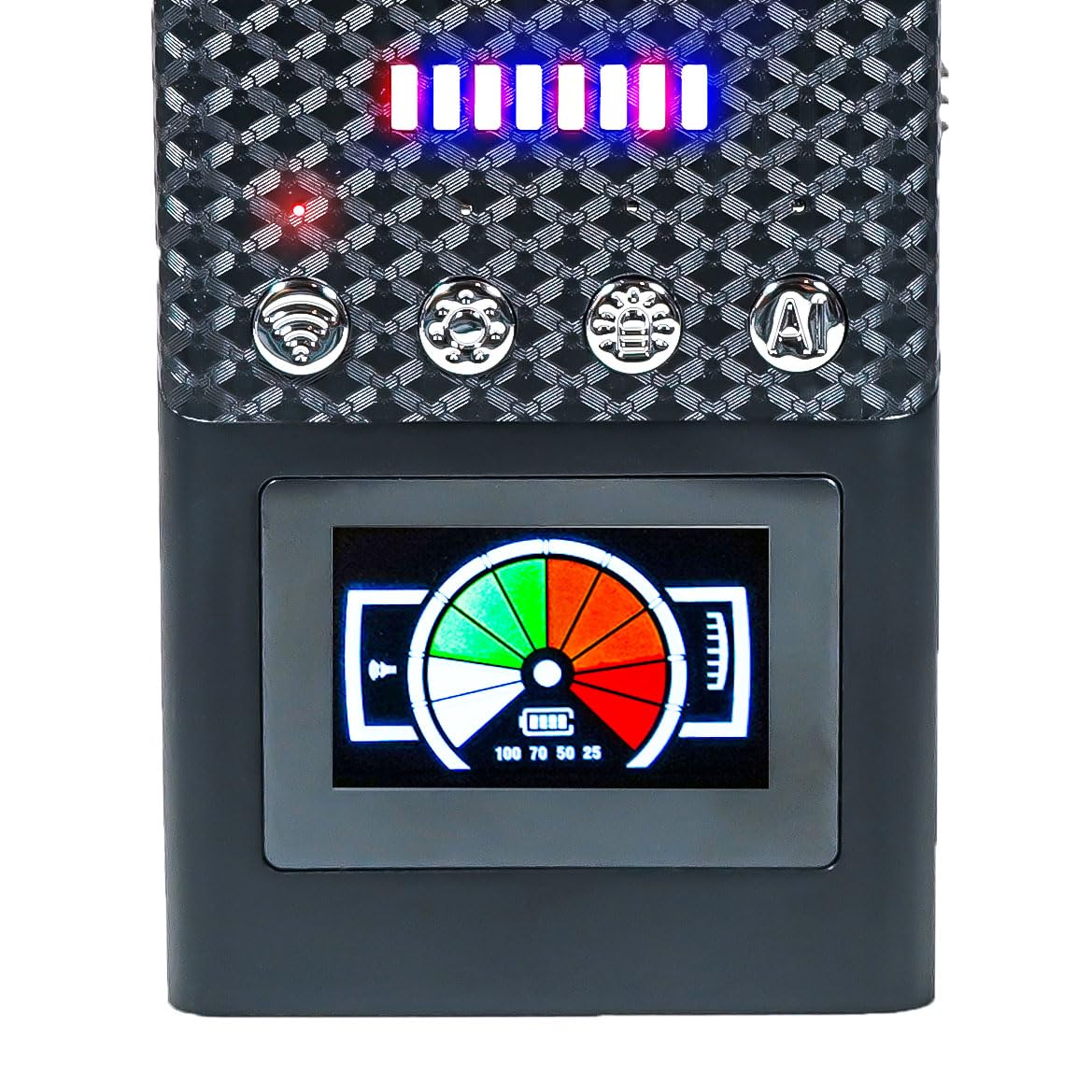 Rilevatore di microspie e di Segnali GSM GPS EMF Telecamere Nascoste per Privacy e Sicurezza localizzatori GPS Auto, scanner controllo Casa e Ufficio sistema AI integrato intelligente