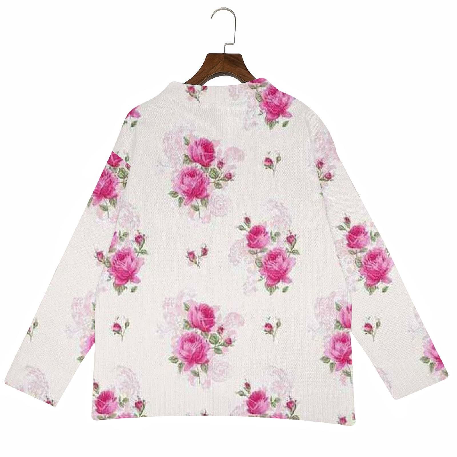Generisch Cardigan corto da donna, a maniche lunghe, per l'autunno