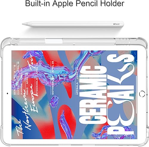 Miniatura 4 de Funda para iPad Pro 9.7 2016 (modelo antiguo), ligero y delgado Auto SleepWake Trifold Stand Smart Cover, Soft TPU Frosted Translucent Back Pencil