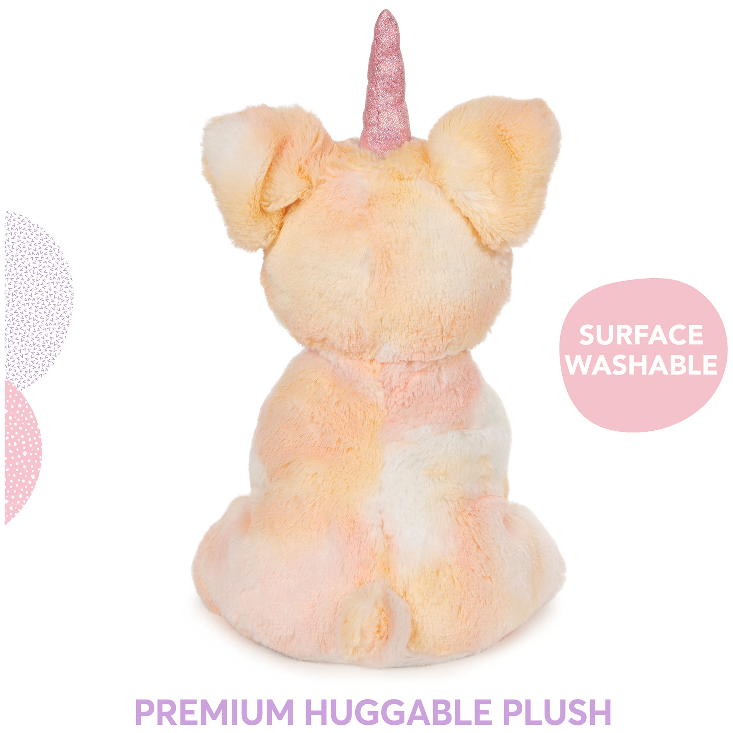 GUND Glamour Corgicorn Plüsch-Einhorn-Corgi-Hund, 22,9 cm, Mehrfarbig