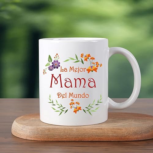 Miniatura 4 de Taza de café española, regalo para mamá, regalo para mamá, regalos para el día de la madre, regalos de cumpleaños para mamá, mamá, madre, 11 onzas