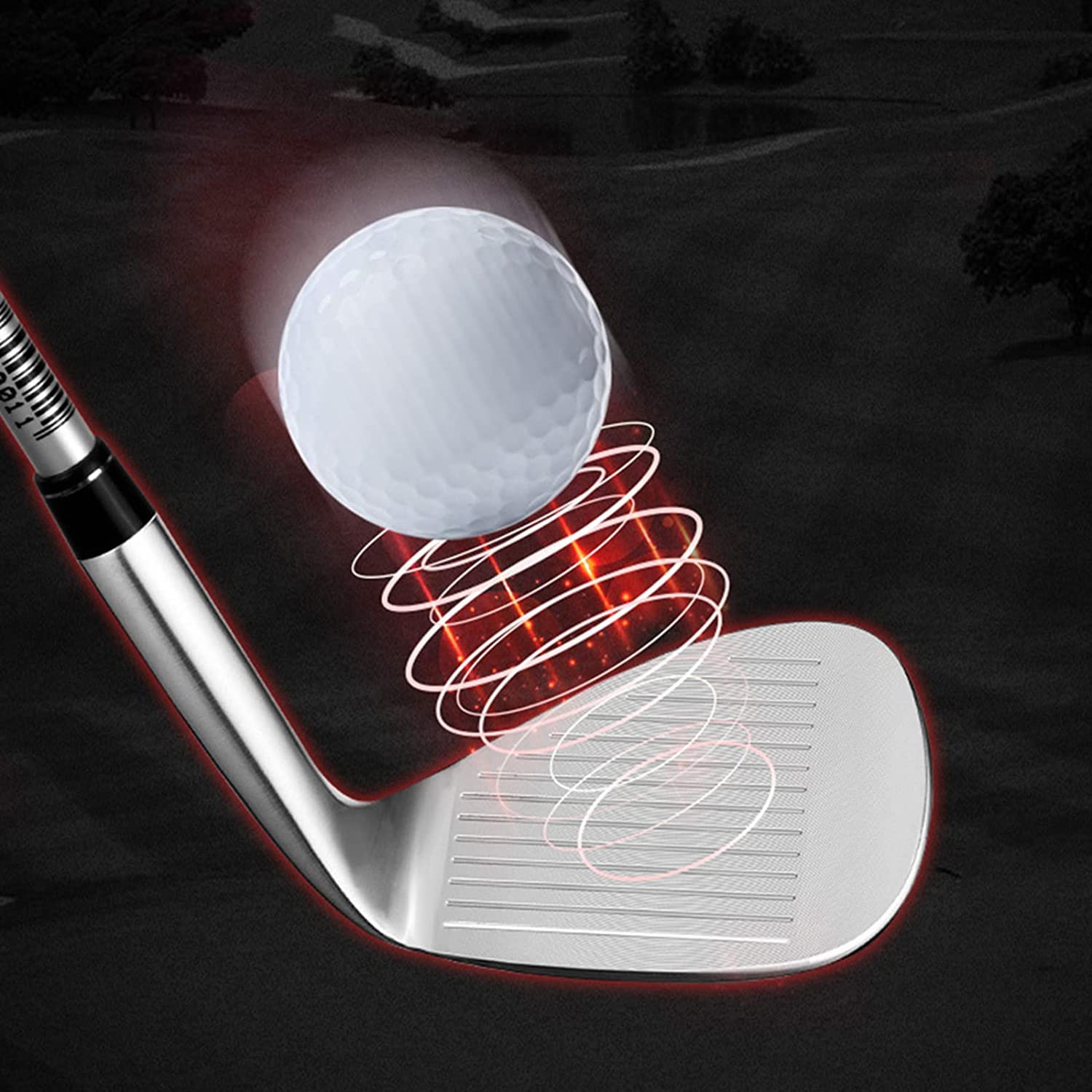 Cuña de Arena de Golf, Mano Izquierda del Palo de Golf, Textura de Varilla de fresado CNC de Acero Inoxidable de 56/60 Grados, Gran Regalo de Golf para Hombres y Mujeres
