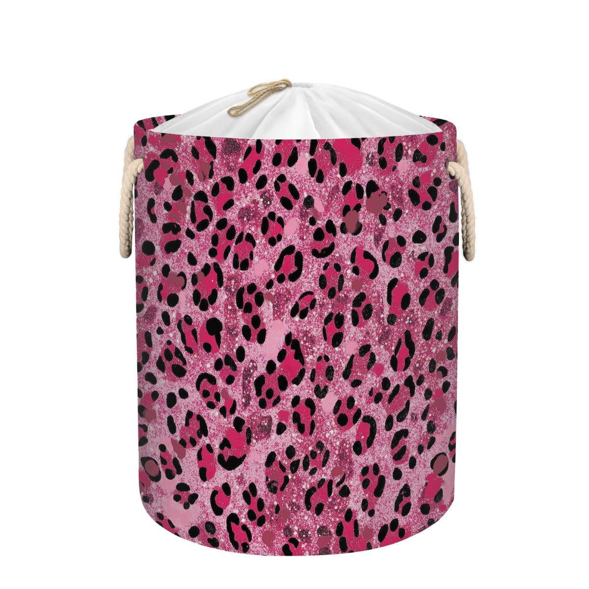 Paniers de rangement pliables rose paillette grand sac à linge imperméable jouets