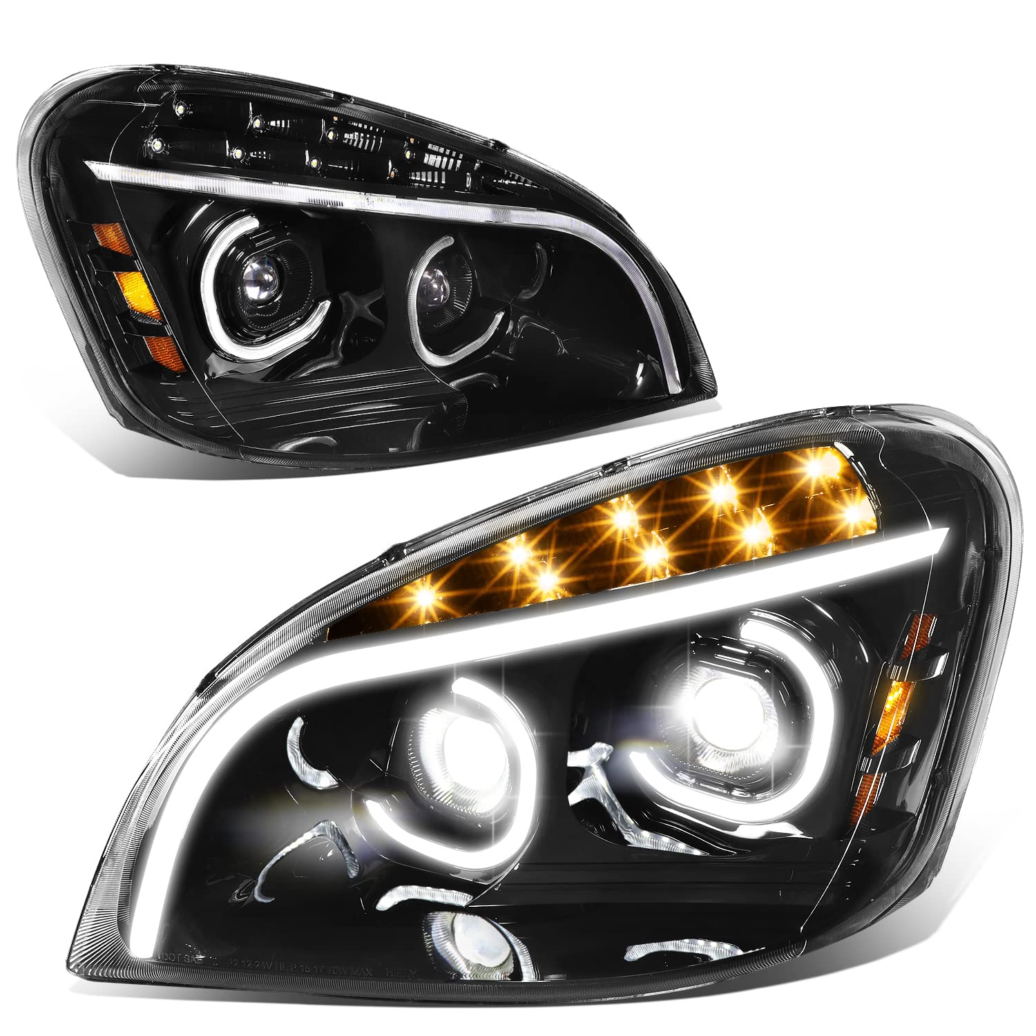 Photo 1 of DNA MOTORING LED C-Halo Projector Headlights with 3D Light Bar for 08-17