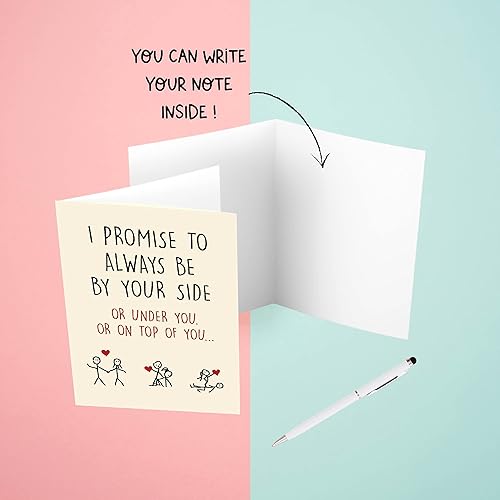 Miniatura 3 de Cheerin Divertida tarjeta de aniversario con sobre, tarjeta de aniversario, tarjetas de cumpleaños románticas, regalo divertido para marido o novio