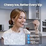 VIBOFROST Nugget Countertop de l'industrie de la glace – Acier inoxydable haut de gamme, glace sonique à croquer, 2000+ Pellets de glace par jour, prêts en 6-10 minutes, auto-nettoyage & Système anti-scale innovant