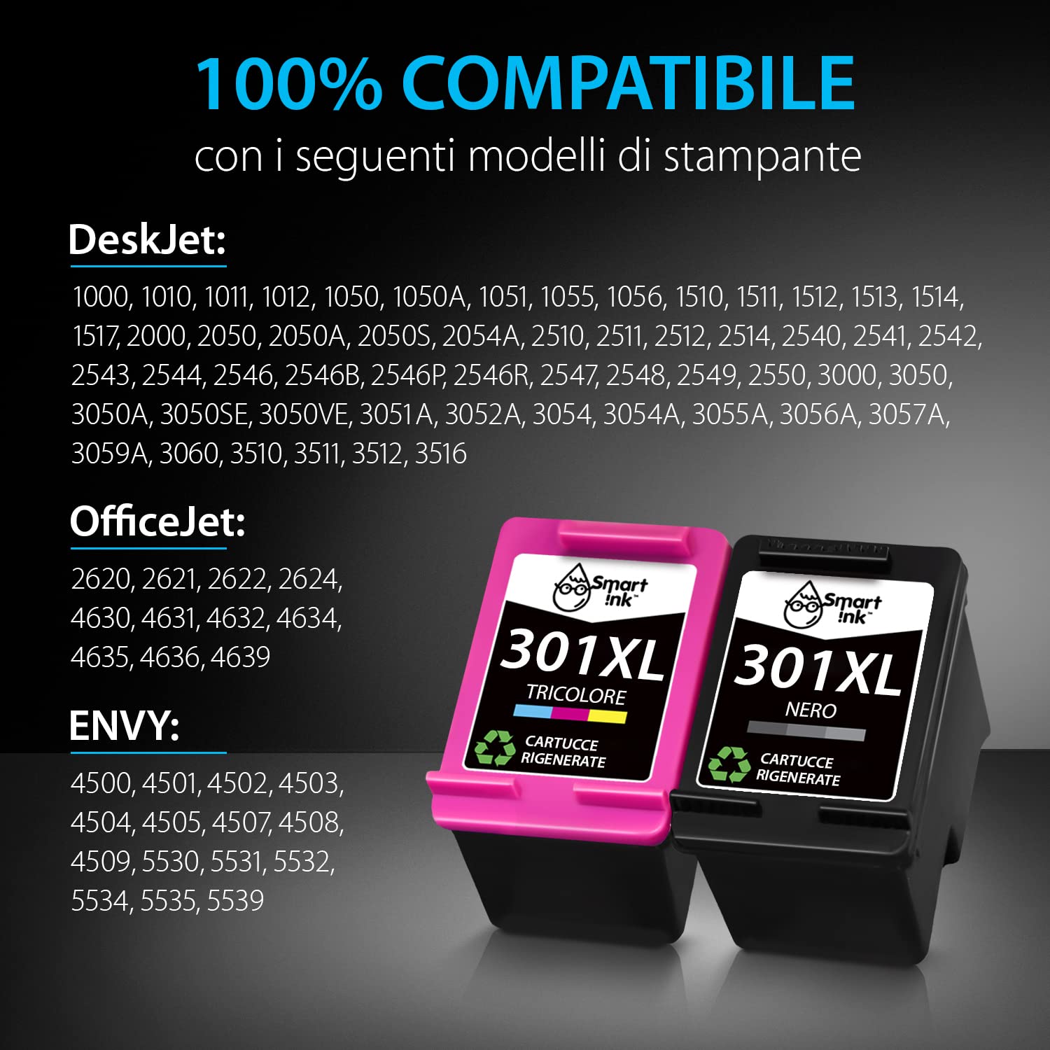 HINICOLE 301 XL Cartuccia Di Inchiostro Compatibile Set Di - Foto 9