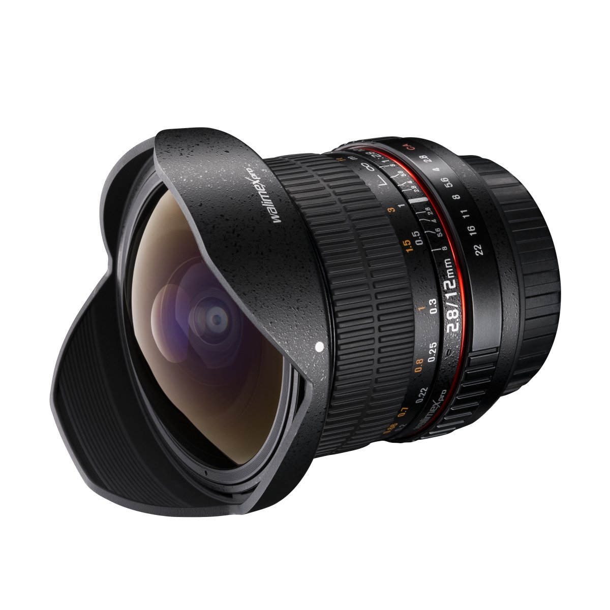 Objectif Fish-Eye Walimex Pro 12mm f/2.8 pour reflex Canon EF en noir
