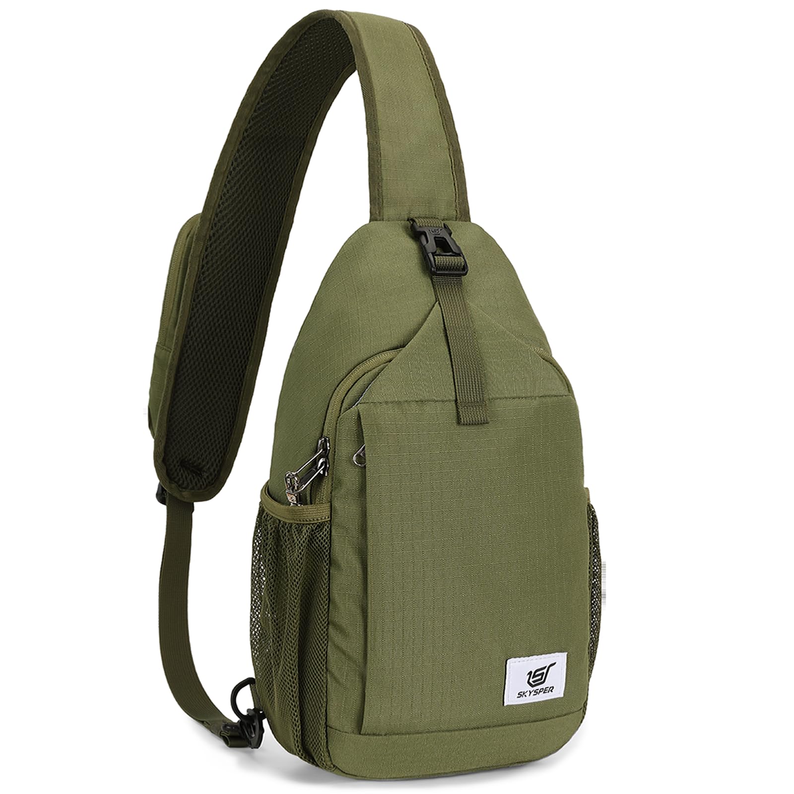 SKYSPER Schultertasche Brusttasche Crossbody Sling Bag Anti-Diebstahl Umhängetasche für Herren & Damen